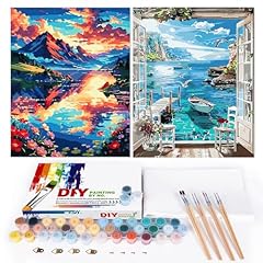Sunset and Mountain See Ship(2PCS)