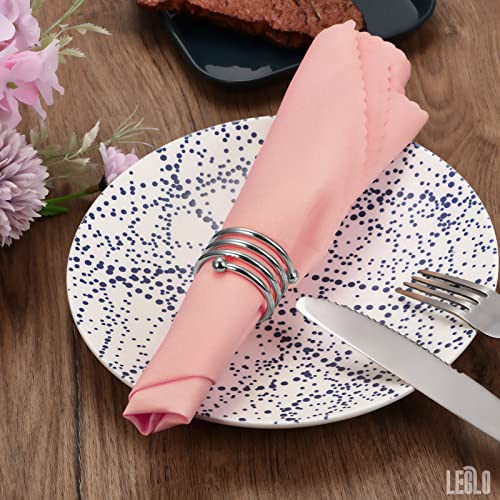 8Pcs Napkin Ring Kitchen Table Set - Silverware Napkin Rings For Table Setting Kitchen Table Thanksgiving Napkin Rings - Napkin Holder Kitchen Set Dining Table For Wedding Dinner Table Decor Simple #TOP2