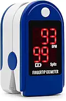 Oxímetro Digital de Dedo – Medidor de Saturação de Oxigênio (SpO2) e Batimentos Cardíacos – Tela LED, Portátil e Fácil de Usar – Ideal para Casa, Academia e Viagens