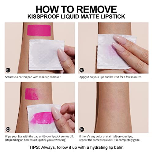 Oulac Matte Black Lipstick For Women, Liquid Lip Gloss Long Lasting, Cream Hightly Pigmented Lip Stain, Full-Coverage, Waterproof With Vitamin E & Rose Oil, Vegan, Cruelty-Free, M23 #TOP5