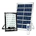 Luz de Inundación Solar LED de 200W, Luz de Seguridad LED de Exteriores con Lámpara de Atmósfera RGB y Remoto, Focos LED IP66, Luz Solar Exterior para el garaje del Jardín Camino