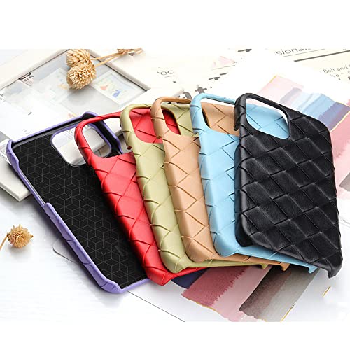 Coque iPhone X en Cuir tressé 3D BSAPP Protection Rigide Haute Qualité Rouge - 2