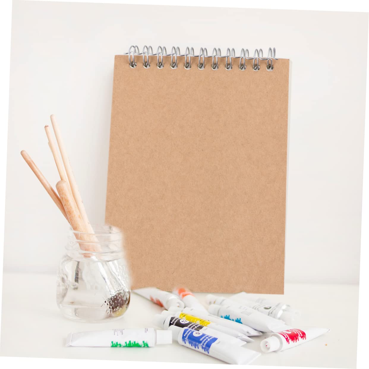 12 Stück A6 Kraft Notizbücher aus Papier für Schüler und Büro mit Braunem Cover Ästhetisches Tagebuch Notizbuch für Schule und Alltag