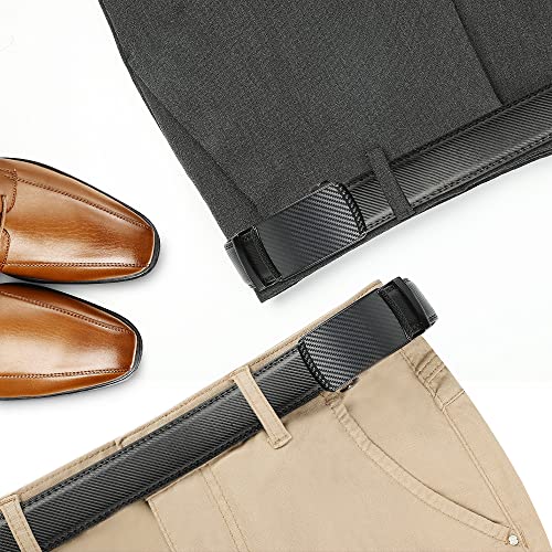Image of Lavemi Men's Real Leather Ratchet Dress Belt with Automatic Buckle,Elegant Gift Box