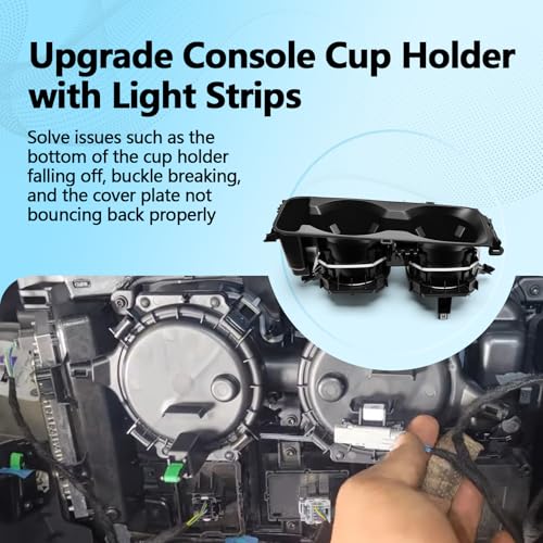 Portavasos con luz compatible Ford Explorer 2020-2025 miniatura 2