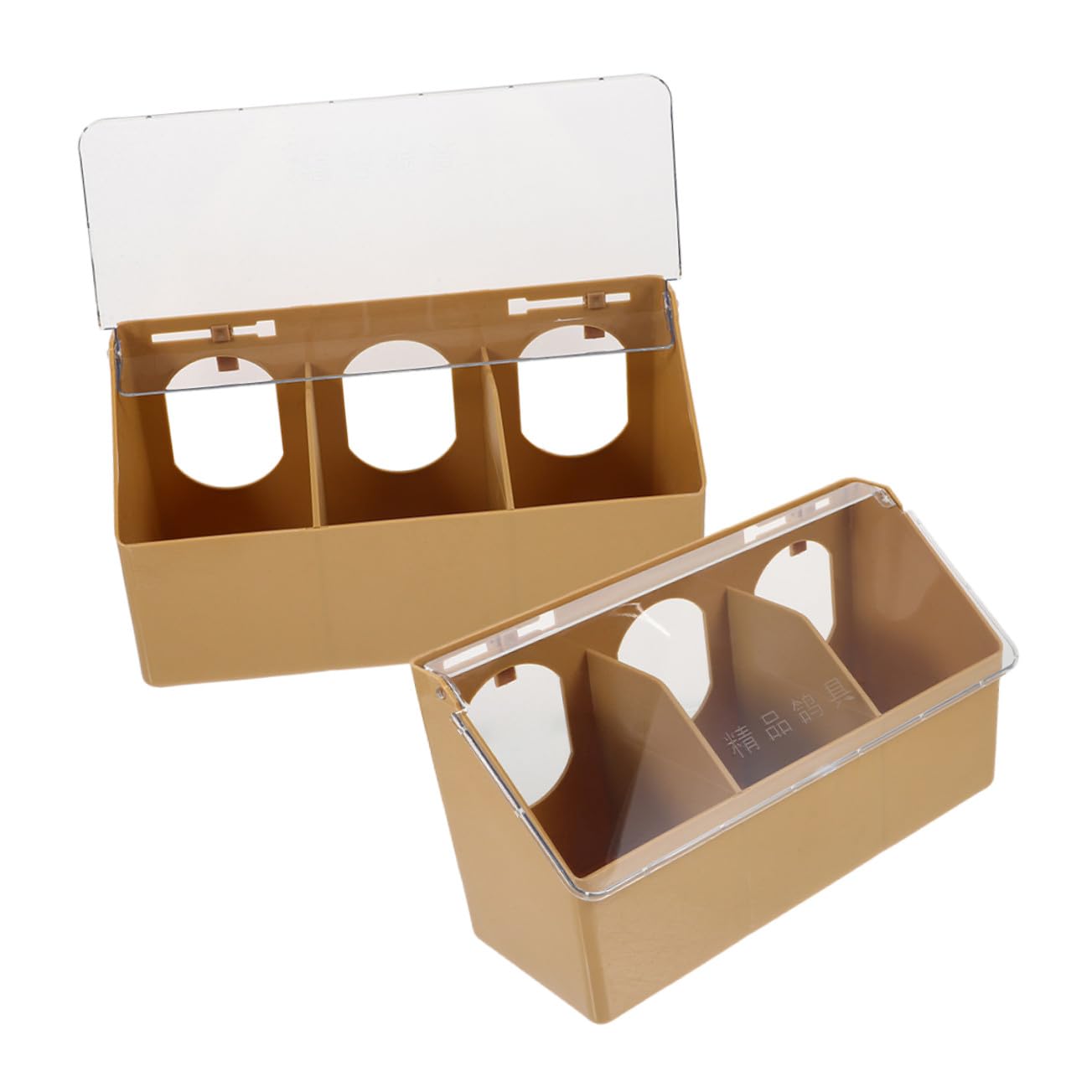 2 Piezas Comedero para Pájaros Colgante de Plástico Duradero Resistente al Fácil de Instalar Jaulas para Alimentación de y Aves Pequeñas