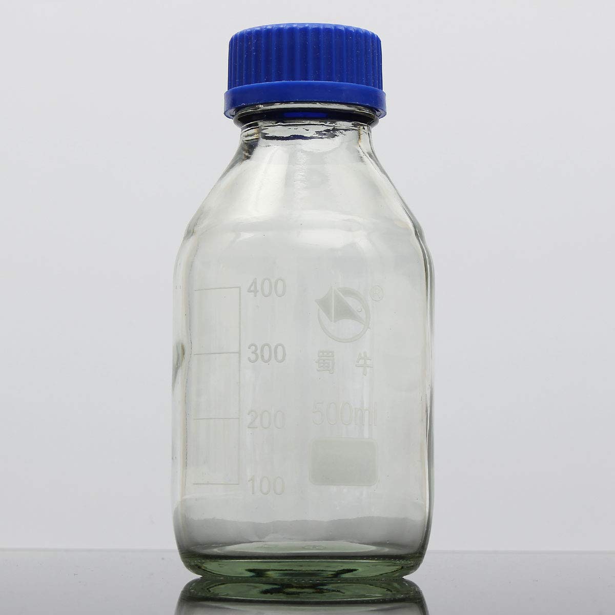 VIDOO Experiment Glas Reagenz Flaschen Blau Schraubkappe 100Ml 250Ml 500Ml 1000Ml- 500Ml