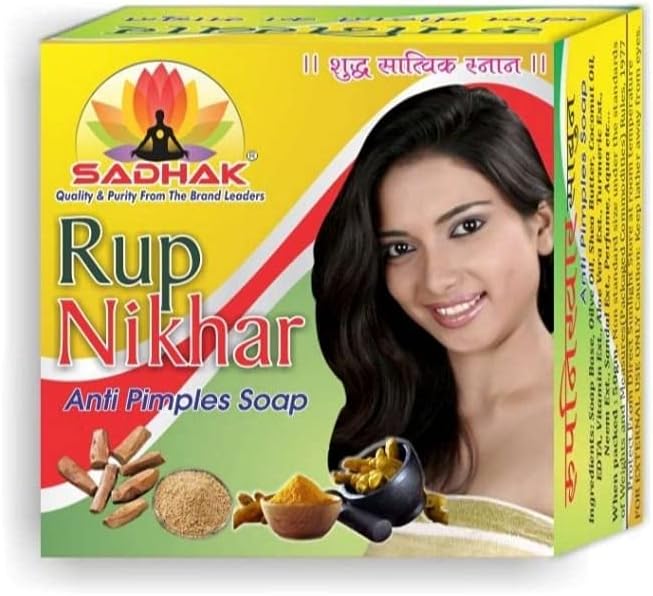 Sadhak Roop Nikhar Anti Pimples Soap-50grm-(Pack of 12)