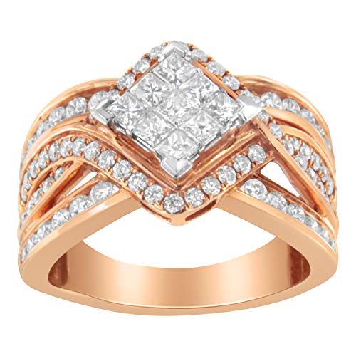 Haus of Brilliance Two-Tone 10KT Gold Diamond Bypass Cocktail Ring (1 1/2 cttw, H-I Color, I1-I2 Clarity)
