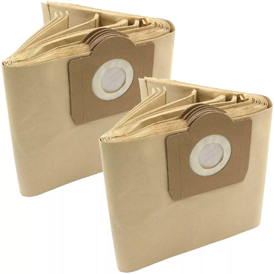 BAGS TO FIT DEWALT DW790 DXV23PTA 23L DXV38S 38L LARGE CAPACITY COMPATIBLE REPLACEMENT VACUUM CLEANER HOOVER PAPER DUST BAGS APPROX 32 X 80 CM PACK OF 10