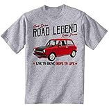 autobianchi a112 abarth 1 serie  Teesandengines Autobianchi A112 Abarth 70 HP 1 Tshirt di Cotone da Uomo Grigio Size Medium