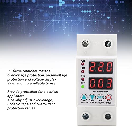 Protector de sobrevoltaje de precisión 230V con visualización digital en tiempo real 4