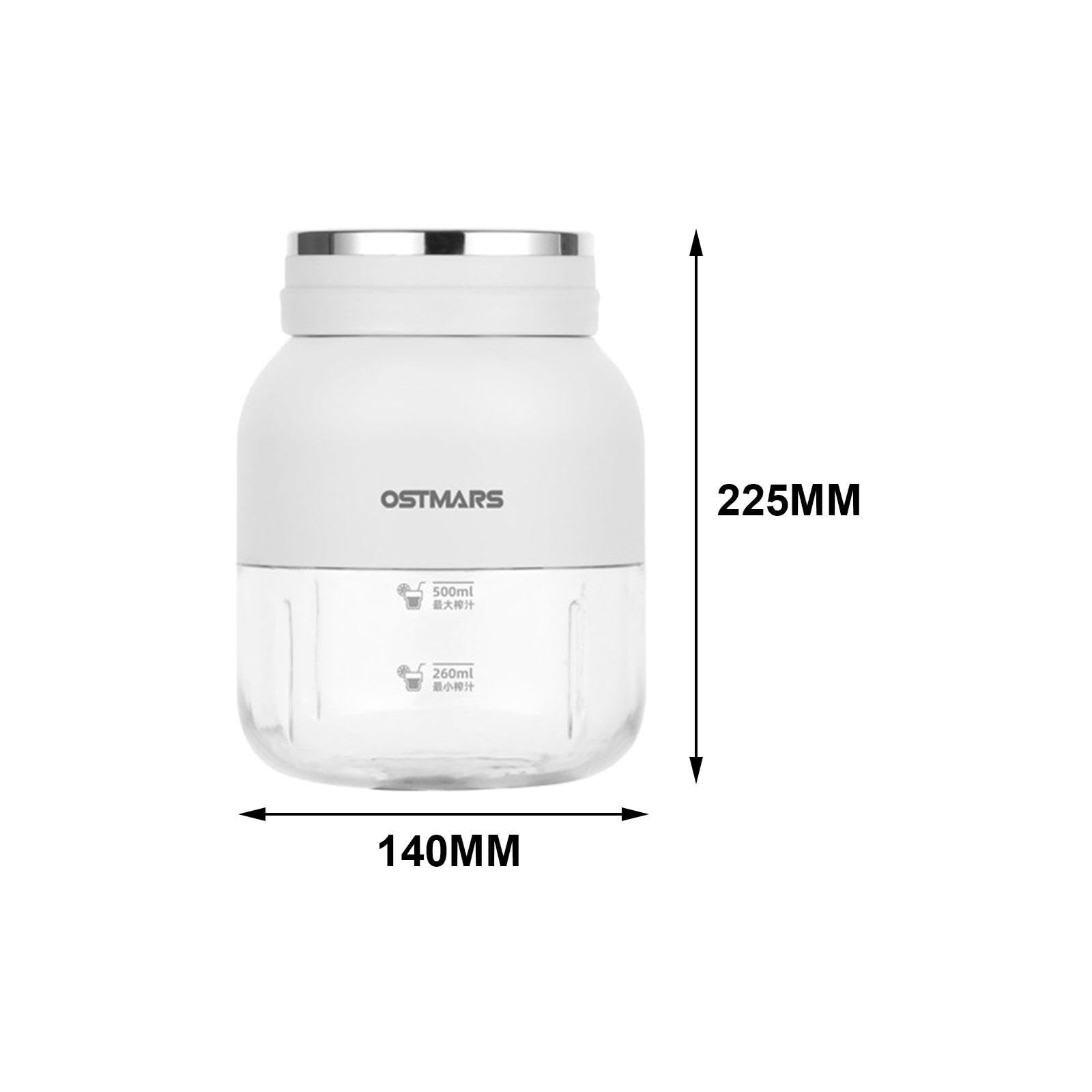Mixeur électrique, Bouteille pour Smoothies, Mixeur Portable et, Gobelet pour La Maison, Le Bureau et Le Sport, blanc
