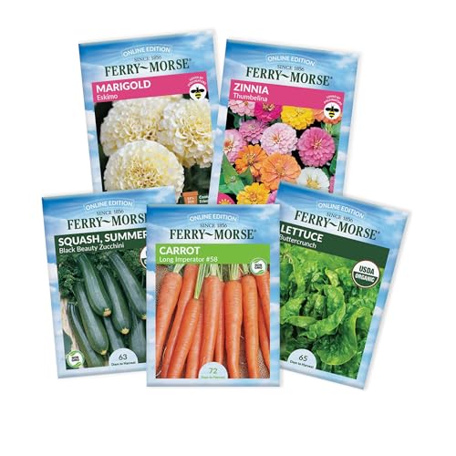 Image of Ferry-Morse Garden Essentials Tote with Hori Hori 5 Seed Packs & Jute Twine
