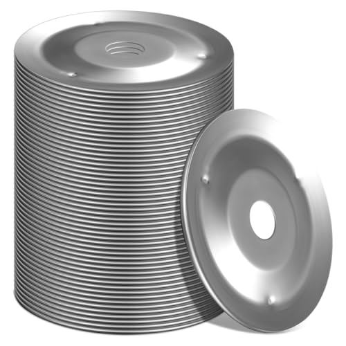 ibasenice 50 Pcs efecto pandereta accesorios de tambor anillo de pandereta accesorios de platillos campana de platillo solo anillo percusión Trampa lámina de cobre niño acero inoxidable