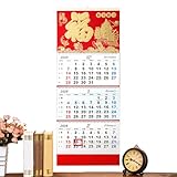 Wandkalender, Monatskalender für Monat mit 4 Türen, zum Aufhängen und Dekorieren, 2026 zum...