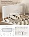 Bed Rail for Toddlers, Thickened & Reinforced Toddler Bed Rails with Double Child Lock, Upgraded Kids Baby Bed Rail Guard, Bed Side Rails for Queen, King Size, Grey, 1 Side, 78.7