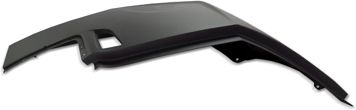 Kozak Compatible with Cascadia 2018+ Bumper Outer Cover Plastic without Fog Light Hole Driver Left Side Plus Logo, License Plate Frame, 2x 22" Windshield Wipers and Reflective Vest