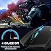 immagine 1TECKNET Mouse Gaming, Raptor Mouse da Gioco USB Ottico, 3200 DPI con Diversi Livelli Regolabili, Ergonomico 6 Pulsanti e Extra Peso per PC Notebook Portatile Gamer Ufficio