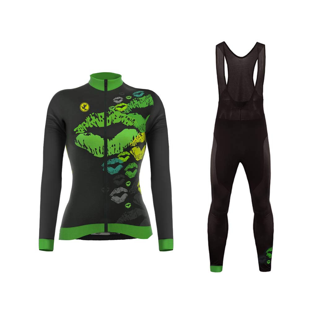 UGLY FROG Completo Abbigliamento Ciclismo Set 2024 Nuovo Donna Invernale, Tuta Ciclismo Termico Pantaloni Lunghi + Manica Lunga per Bicicletta Road Bike Moda XBC02