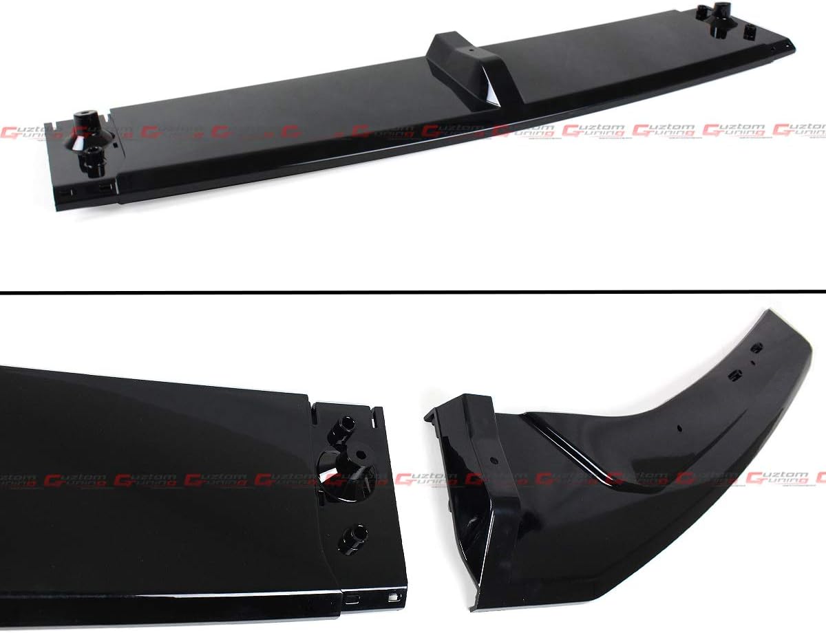 Akasaka 5 Pieces Design Painted Still Night Pearl Blue Front Bumper Splitter + Glossy Black Lip Spoiler Kit Compatible with 2018-2020 Honda Accord Model