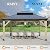 GARTOO 13’x15’ Outdoor Wooden Gazebo - Patio Galvanized Steel Wood Gazebo with Double Vented Roof, Heavy-Duty Cedar Gazebo for Garden, Lawn, Backyard Deck, Poolside