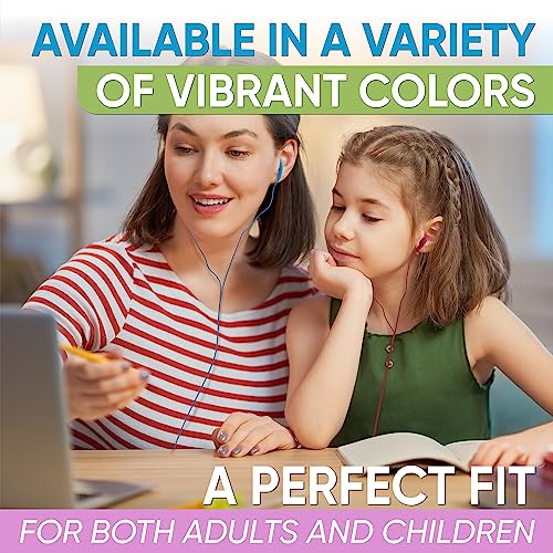 Redskypower 10 Pack Multi Color Kid's Wired Earphone Headphones, Individually Bagged, Disposable Earphones Ideal For Students In Classroom Libraries Schools, Bulk Wholesale #TOP6