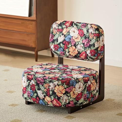 Puff almacenaje Puff salon puff almacenaje Silla giratoria otomana taburete tapizado redondo con acento sillón sofá asiento silla de maquillaje reposapiés for sala de estar dormitorio pasillo(Rosso)