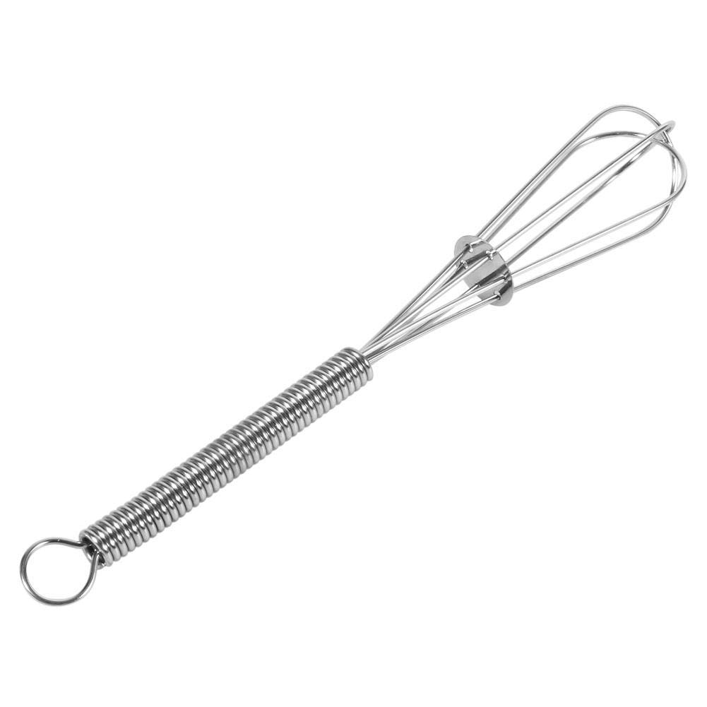 Liineparalle Eggbeater,Whisk Mixer Handle, Stainless Steel Balloon Egg Whisk Wire Whisk Kitchen wisks for Cooking Blending Whisking Beating Stirring Wound Wire Handles Food Grade Stainless Steel