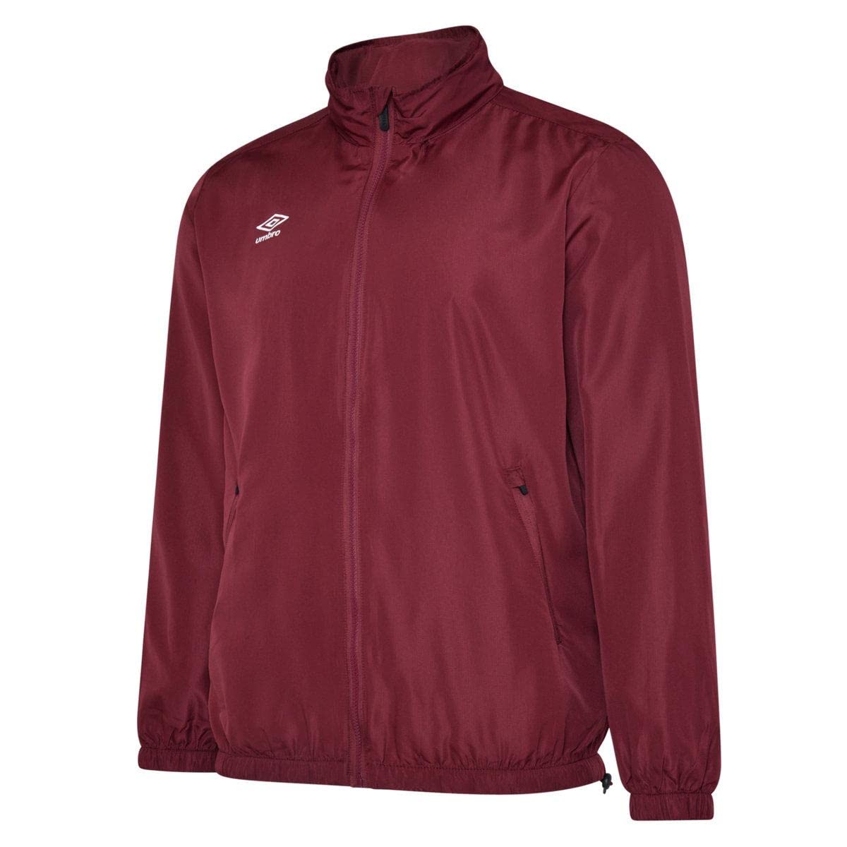 Umbro Men's New Claret Club Essential Light Waterproof Jacket (M) (New Claret)