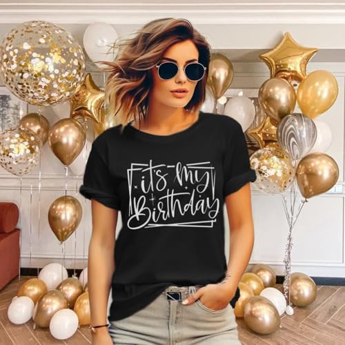 LBP Birthday Shirts for Women - It's My Birthday T-Shirt, Crew Shirt, Happy Birthday Tee Tops3