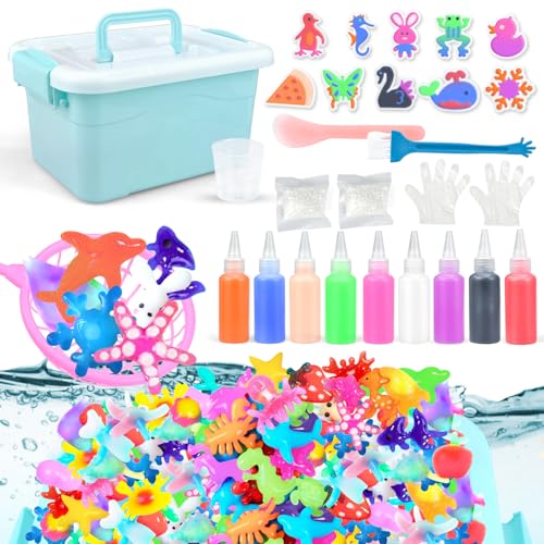 Magic Water Elf Kit for Kids Age 3-9 Year Old Aqua Fairy Water Pets DIY Squishy Maker Aqua Fairy Water Gel Kit for 4 5 6 7 8 Year Old Boys Girls Birthday Gifts Present Age 3+