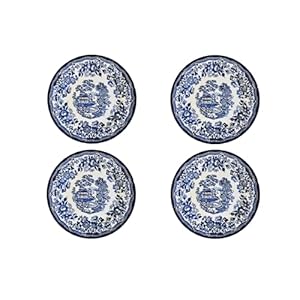 Churchill New Royal Wessex Tonquin Blue Chelsea 10″ Dinner Plate – Set of 4, Made in England