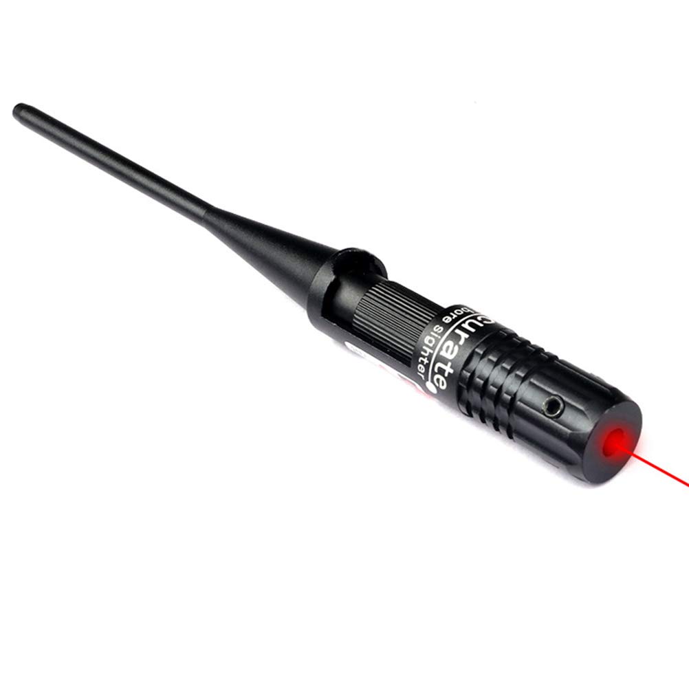 Laser-Bore Sighter Kit, Bore Sight Kit Bore Sighter Red Boresighter pour fusils de pistolet de calibre .22 à .50 Hunting Bore Sighter