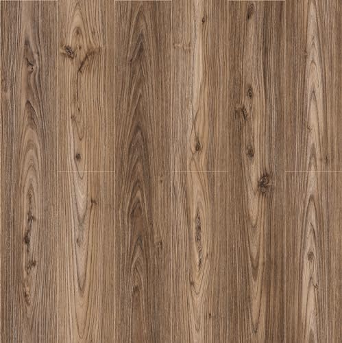 Lareko 54 Sq.Ft,Wood Peel and Stick Floor Tiles,36 Pack Brown Vinyl Flooring (No Adhesive Residue) 36"×6" Waterproof and Non-Slip Laminate Flooring for Renters Bathroom, Living Room ((Dark Brown by Lareko - Used condition - Image 9