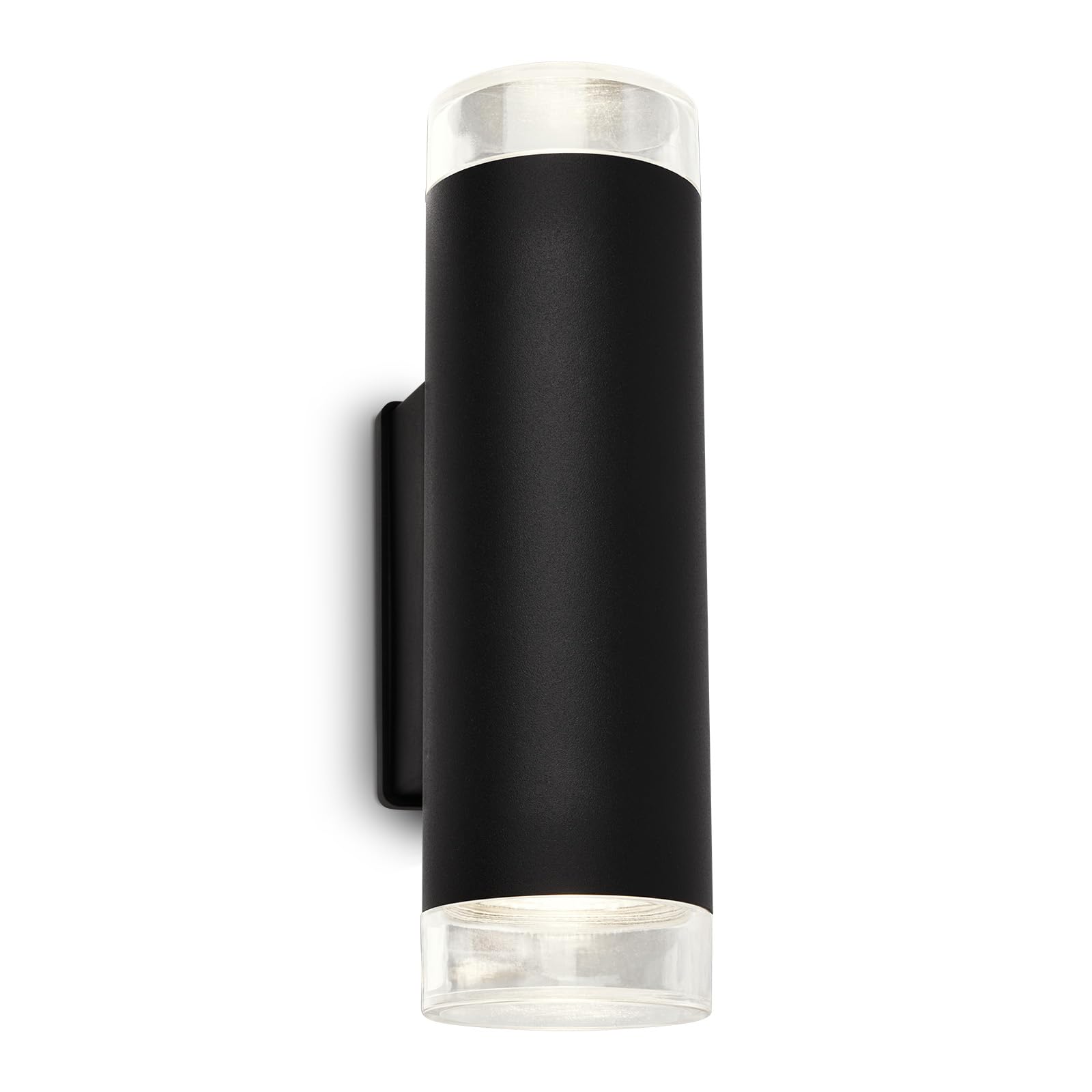 Briloner - LED Wall Light Outdoor, LED Wall lamp Black, IP44 Splash Water Protection, 4000K Neutral White Light, GU10 incl.