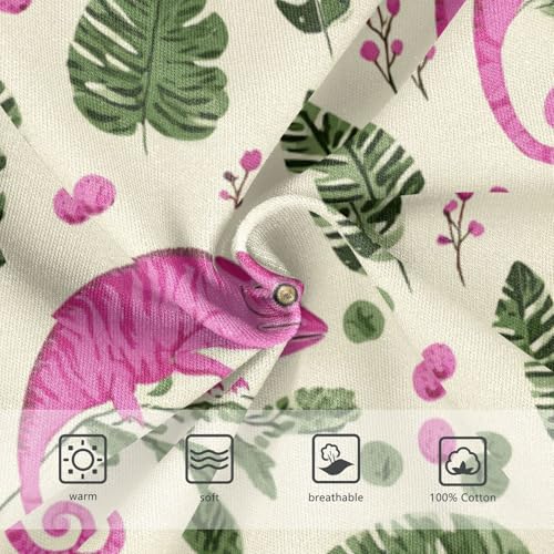 Wusikd Pink Chameleon Boys' Underwear Cotton Green Leaves Boys Briefs Soft Toddler Underwear 2T3
