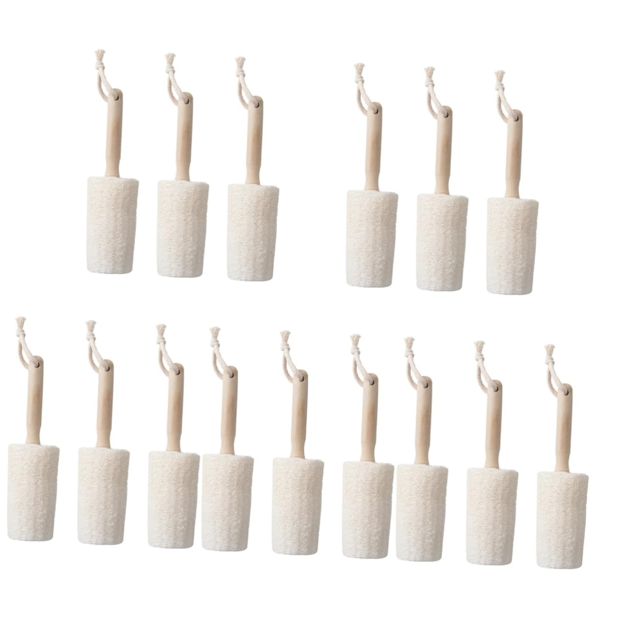 PRETYZOOM Lot De 5 Brosses De Nettoyage pour Tasses avec Manche en Bois pour Bouteilles Deau Et Ustensiles De Cuisine (3 Pièces X 5)