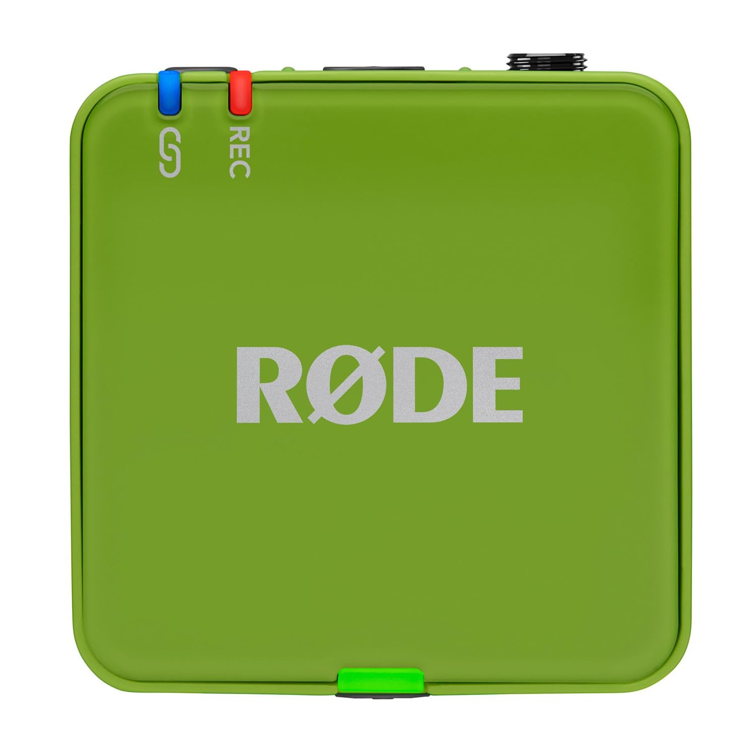 Rode Wireless GO Gen 3 bezprzewodowy 2-kanałowy system radiowy mikrofonowy, zielony, z interview GO, adapter ręczny, zielony i keepdrum, futrzana ochrona przed wiatrem