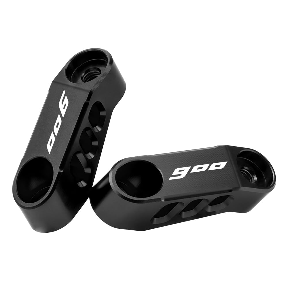 Moto Specchietto Estensione Staffe per Tracer 900 2015-2020 Tracer 900 GT 2019-2020 CNC Alluminio Adattatore Specchio Regolabile per Visualizzazione Estesa Accessori (Nero)