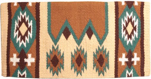 Mustang NZ Wool Laredo Saddle Blanket Tan/Brown