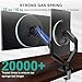 WALI Dual Monitor Stand for 13-32 inch Computer Screens, Dual Monitor Arms for 2 Monitors Holds up to 22 lbs, Height Adjustable Gas Spring Dual Monitors Mount, VESA 75x75/100x100mm (GSMP002N), Black