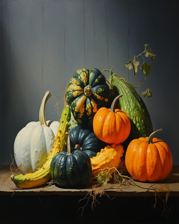 ZMHZMY Paint by Number Kits Still Life,Autumn DIY Digital Canvas Oil Painting Art Decor for Adults Beginner,Students,40x50cm Frameless