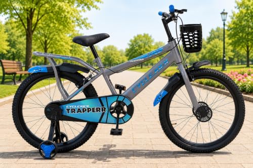 Image of Trapperr 20T 20 inch Kids Cycle with Side Wheels | Ideal for 6 to 9 Years Boys & Girls Kids Bike | 12.5 Inches Frame