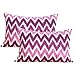TRESMESTRES Fundas de Almohadones para Sofá - Cojines Decorativos - Decoración de Salón - Funda Cojín 40x60 cm, Lila o Morado, Set 2