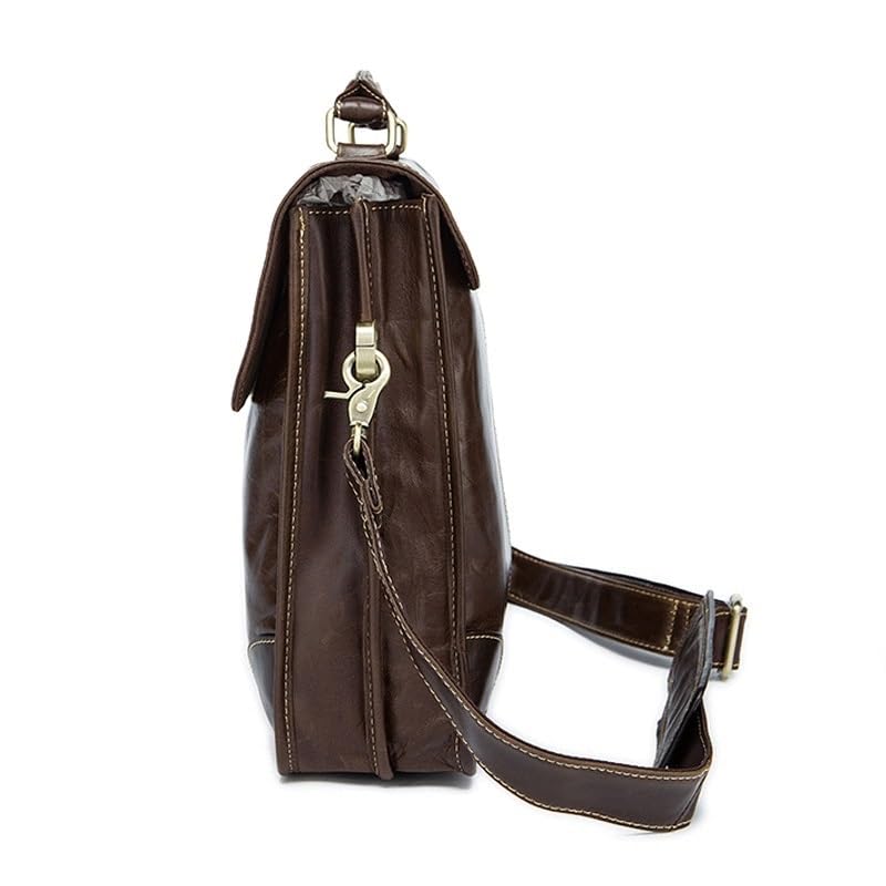 Leather Briefcase for Men Vintage Men's Briefcase Large Capacity Men's Business Computer Bag4