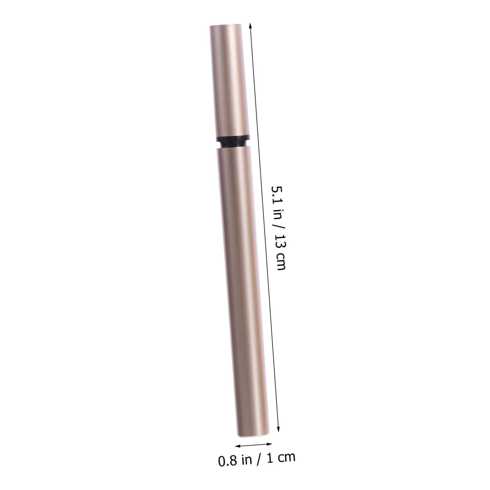 NULYLU 5pcs 1ml Empty Eyeliner Pen Tube Portable Refillable Eyeliner Pen Brush Tip for Liquid Liner