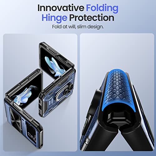 Image of VEGO for Samsung Galaxy Z Flip 4 Case, with Kickstand Slide Camera Cover