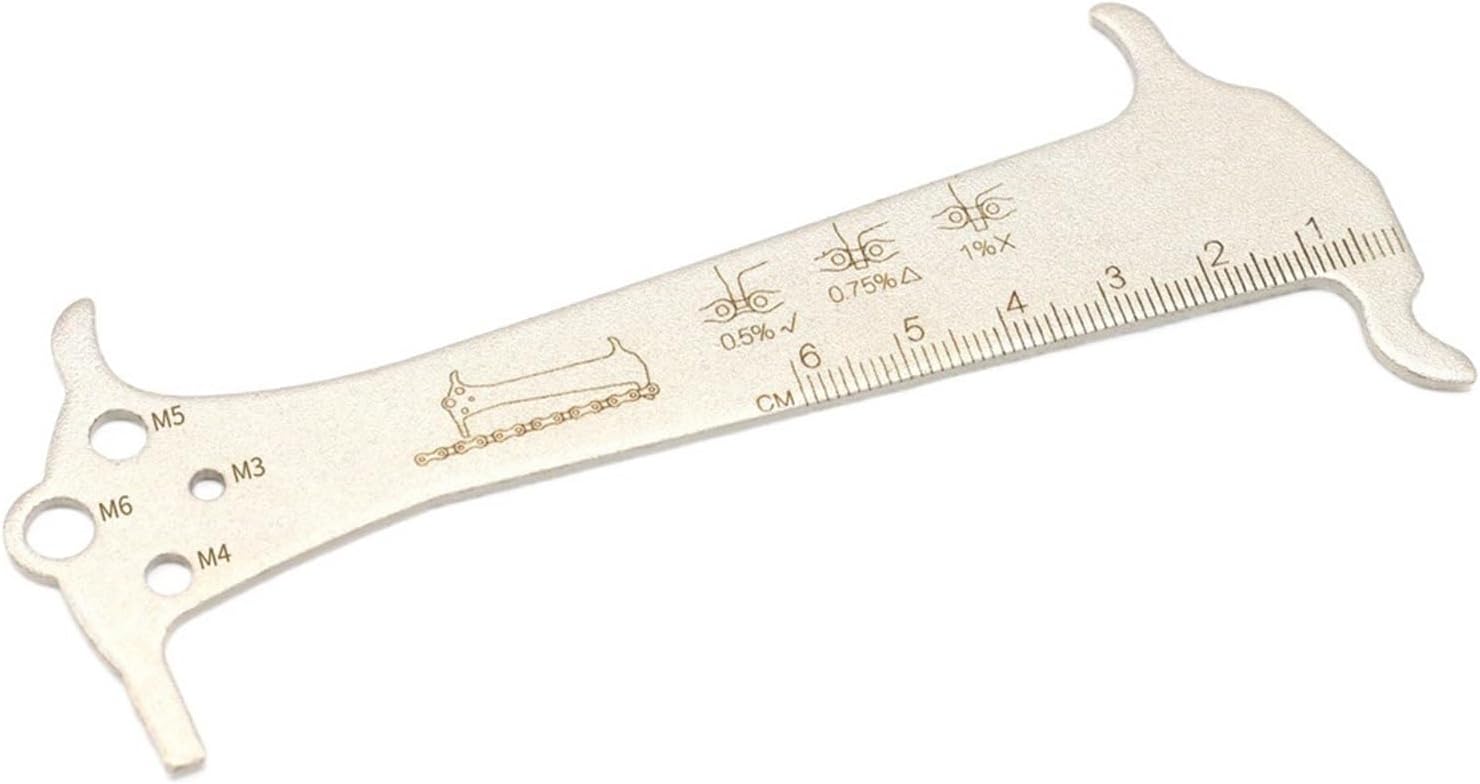 Simple Bicycle Chain Measuring Ruler Chain Stretch Detection Maintenance Caliper Gauge Wear Tool Gauge