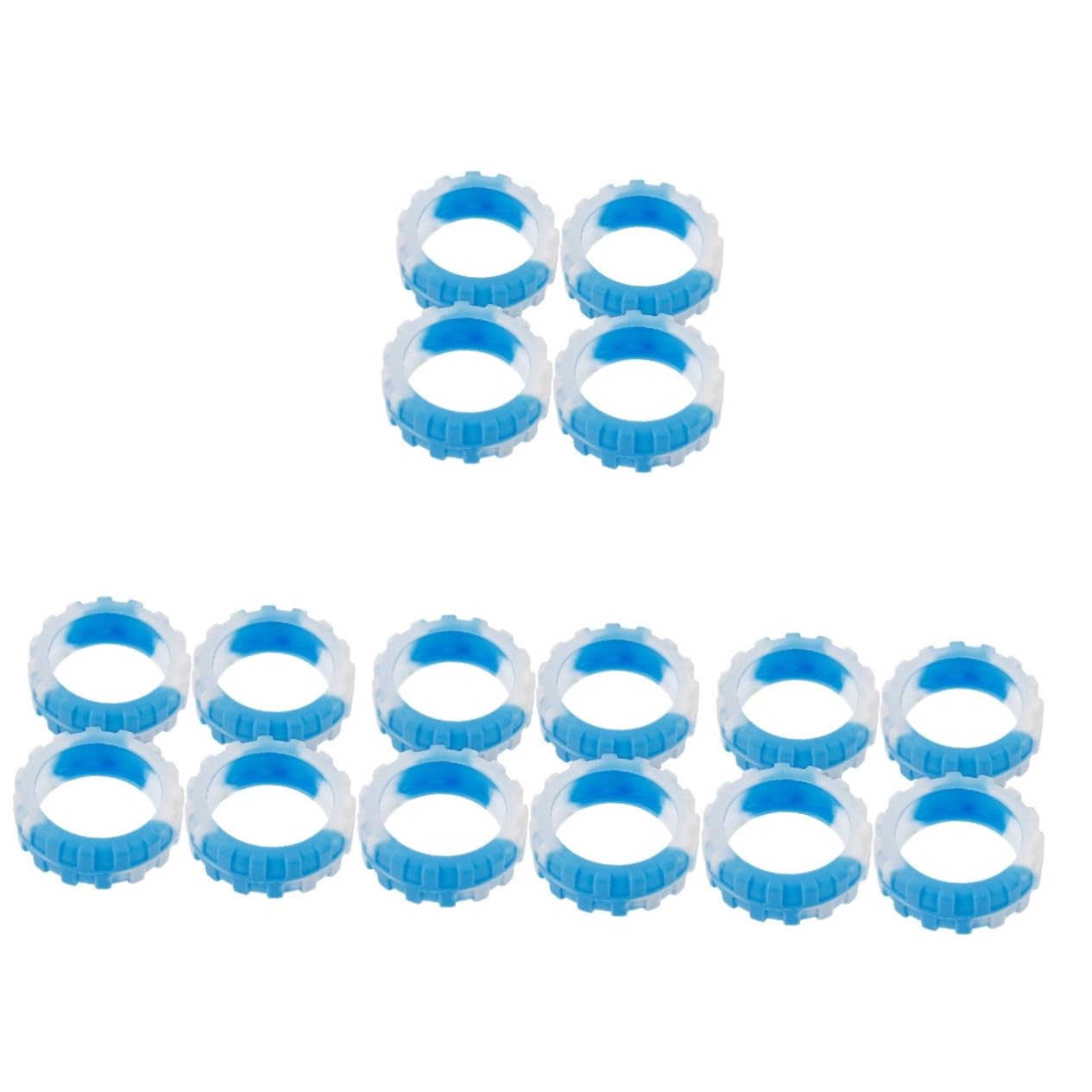 SHERCHPRY 16 Piezas Maleta De Equipaje Almohadillas para Ruedas De Equipaje Cubiertas De Ruedas De Fundas para Pies De Maletas Cubierta De De Maleta Gel De Sílice